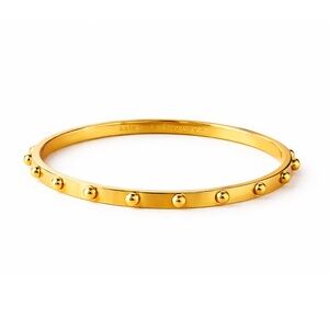 Kate Spade Gold Tone Studded Slim Bangle Bracelet